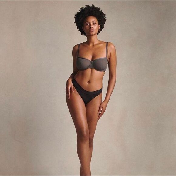 CUUP The Balconette Bra Mesh Grey 38B - Picture 2 of 11